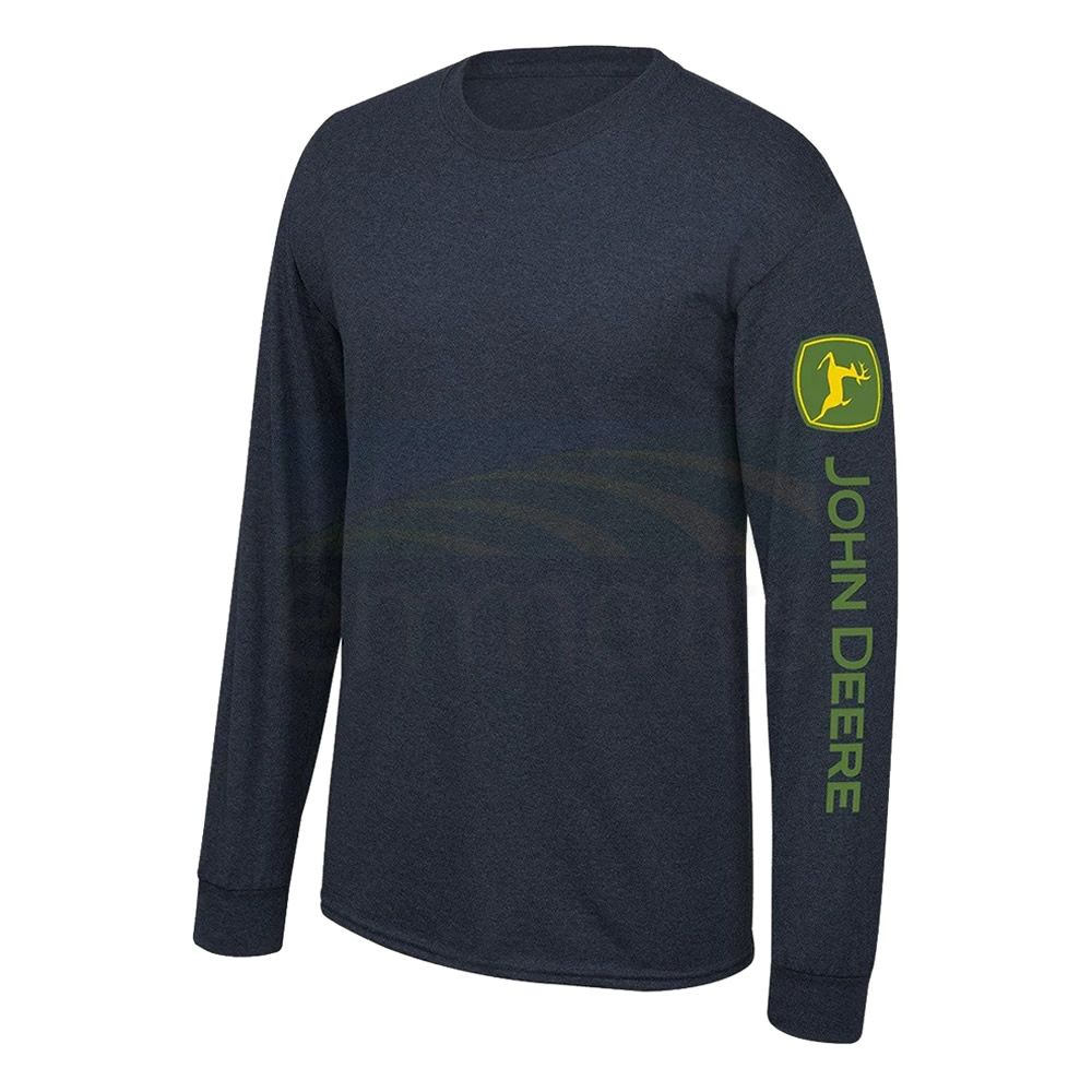 John Deere Men's Coloured Long Sleeve Shirt with Arm Logo 14101942