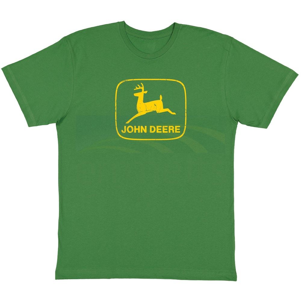 John Deere Green Vintage Logo T Shirt 13002182GR Emmetts Shop