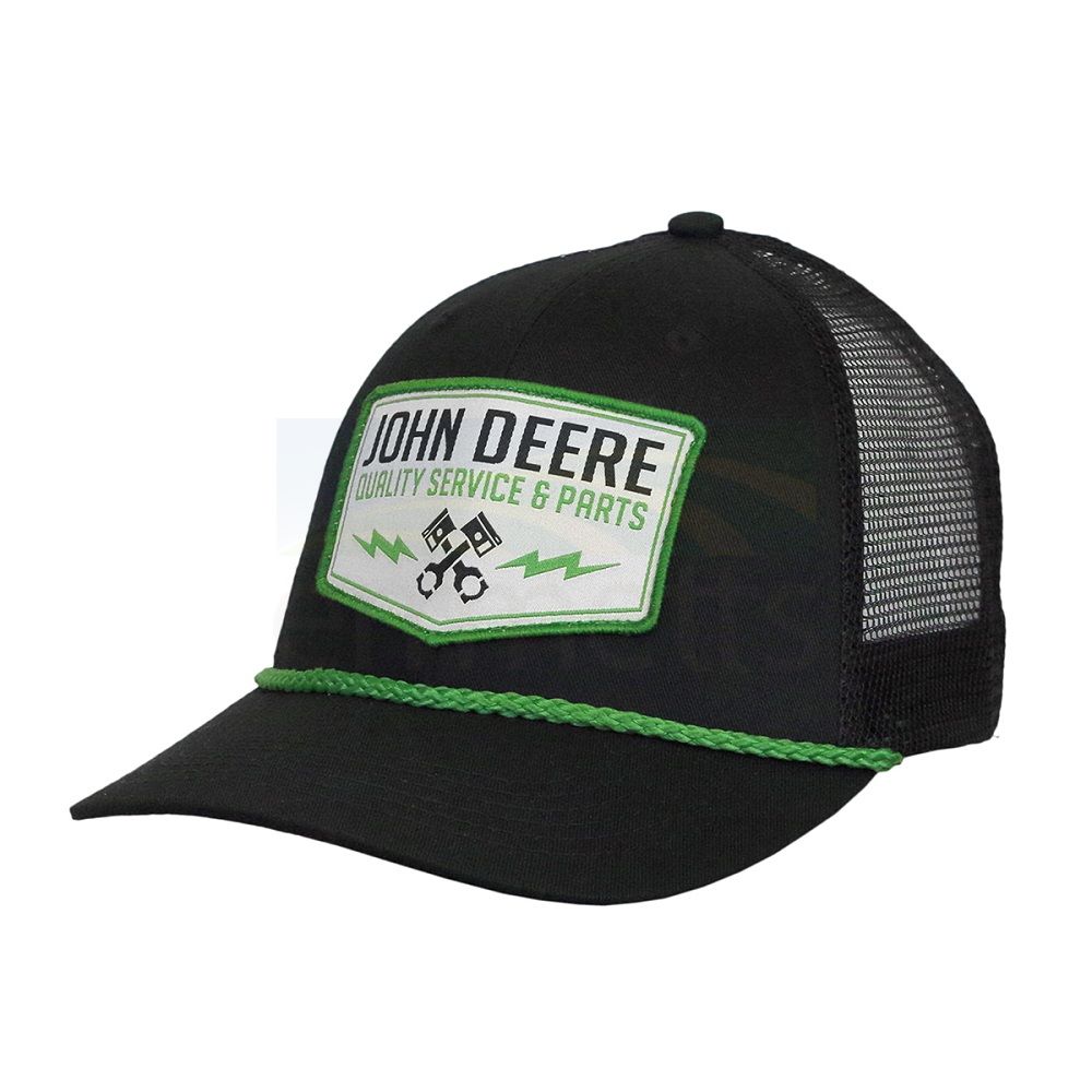 John Deere Black Retro Patch Mesh Hat 13080728BK00