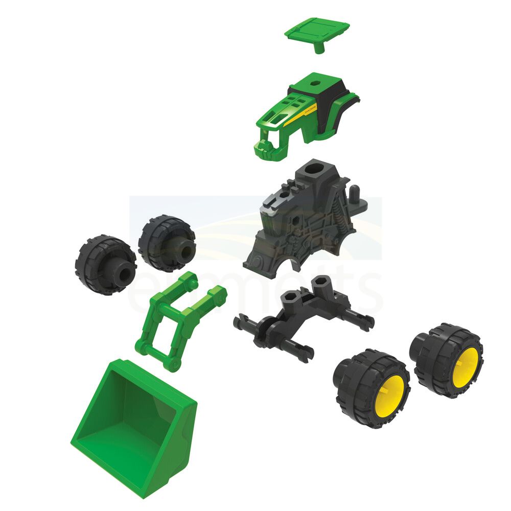 John Deere Monster Treads Eco-Snaps Barn Play Set 47425