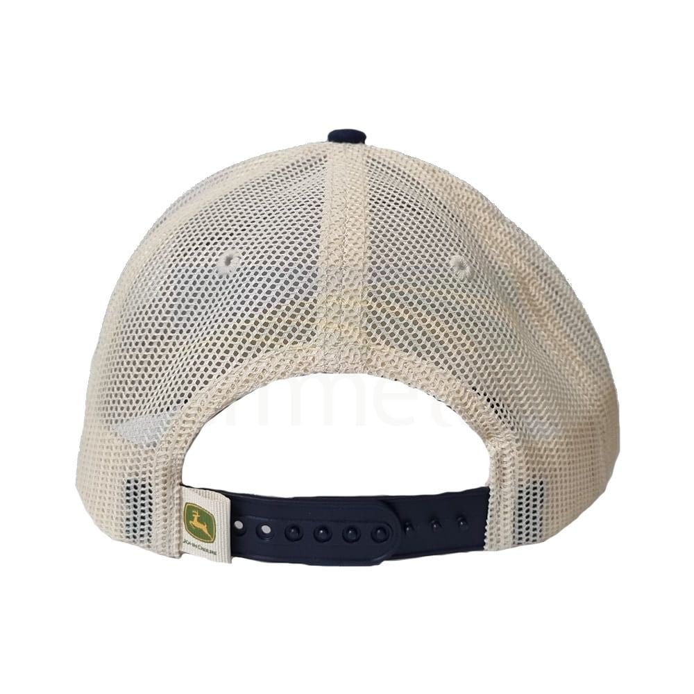 John Deere Grey with Watercolour Chicken Patch, Navy Peak & Cream Mesh Back Cap D23088587OX00