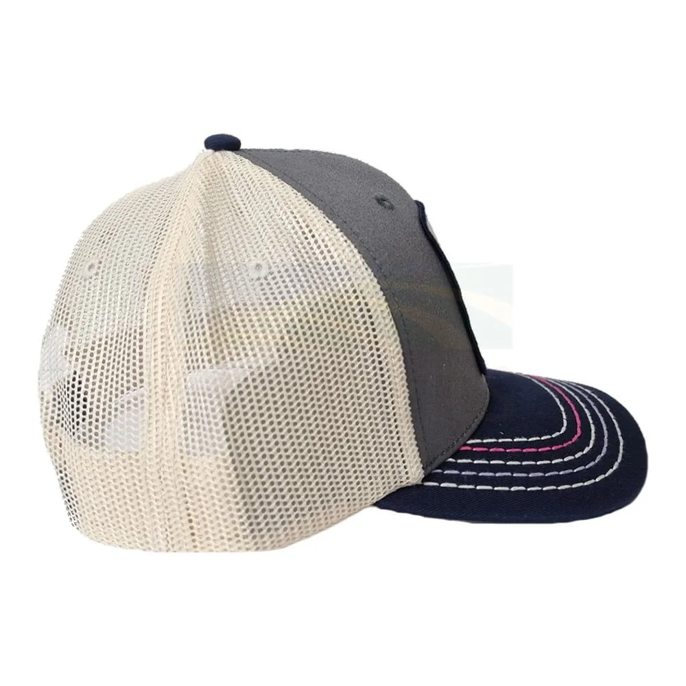 John Deere Grey with Watercolour Chicken Patch, Navy Peak & Cream Mesh Back Cap D23088587OX00