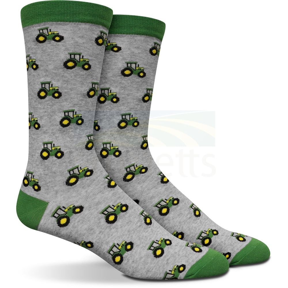 John Deere 2PK of Tractor Row Fashion Crew Socks JD178G10CAU