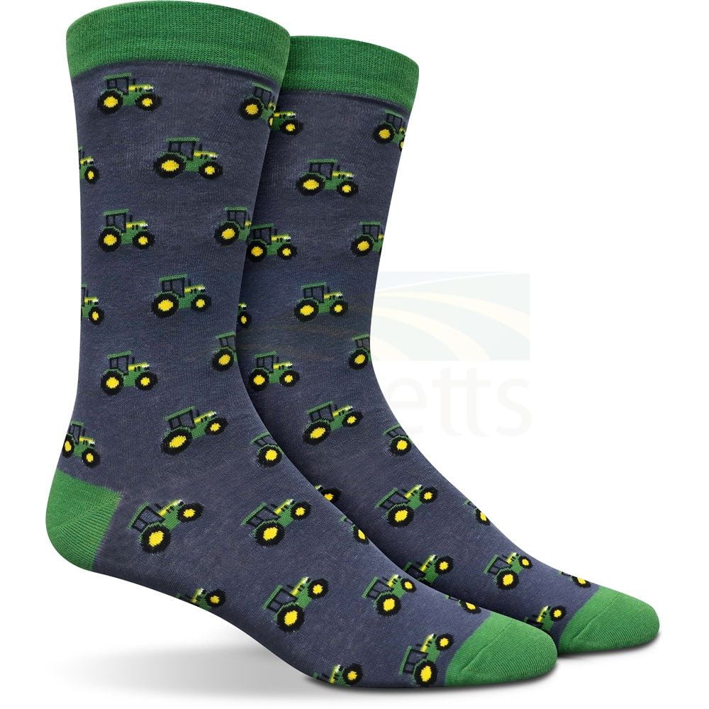 John Deere 2PK of Tractor Row Fashion Crew Socks JD178G10CAU