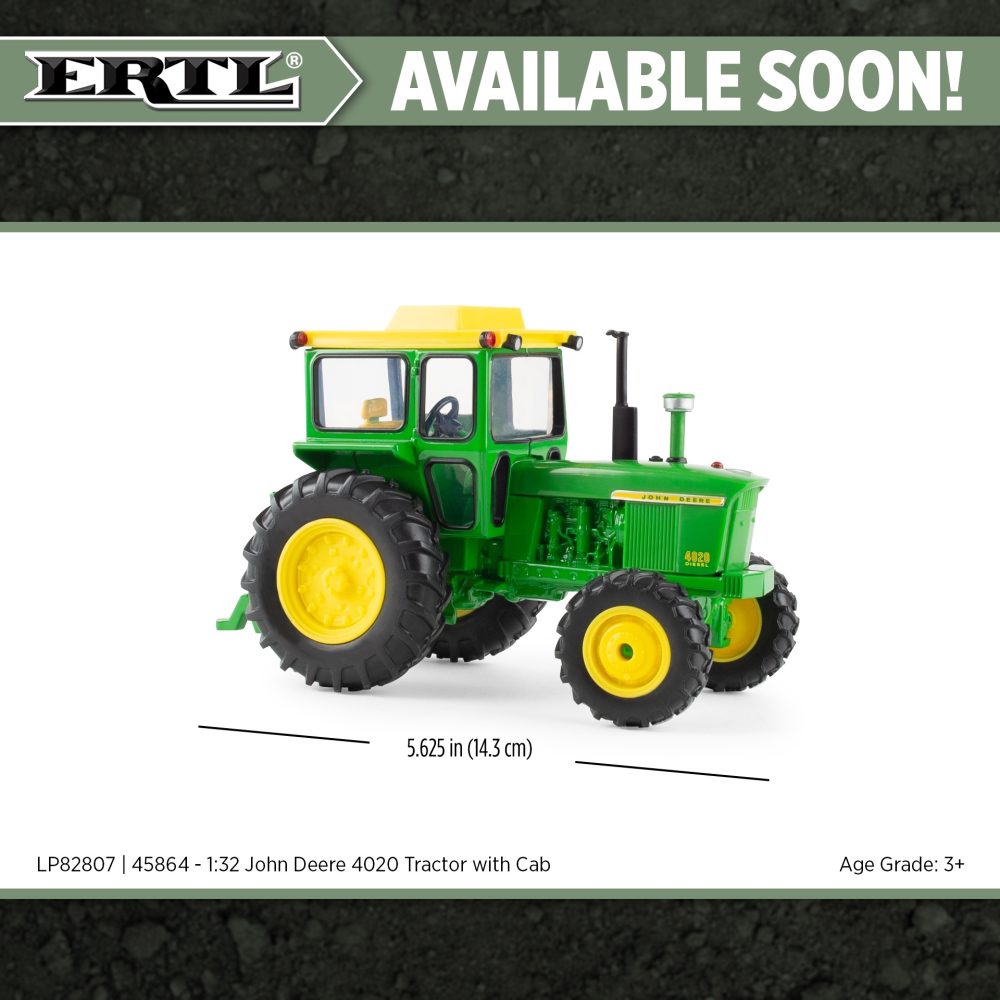 1:32 John Deere 4020 Tractor with Cab 45864