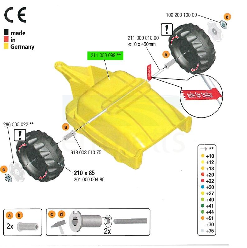 Rolly Bucket for Rolly Kid Trailer RT21100009941