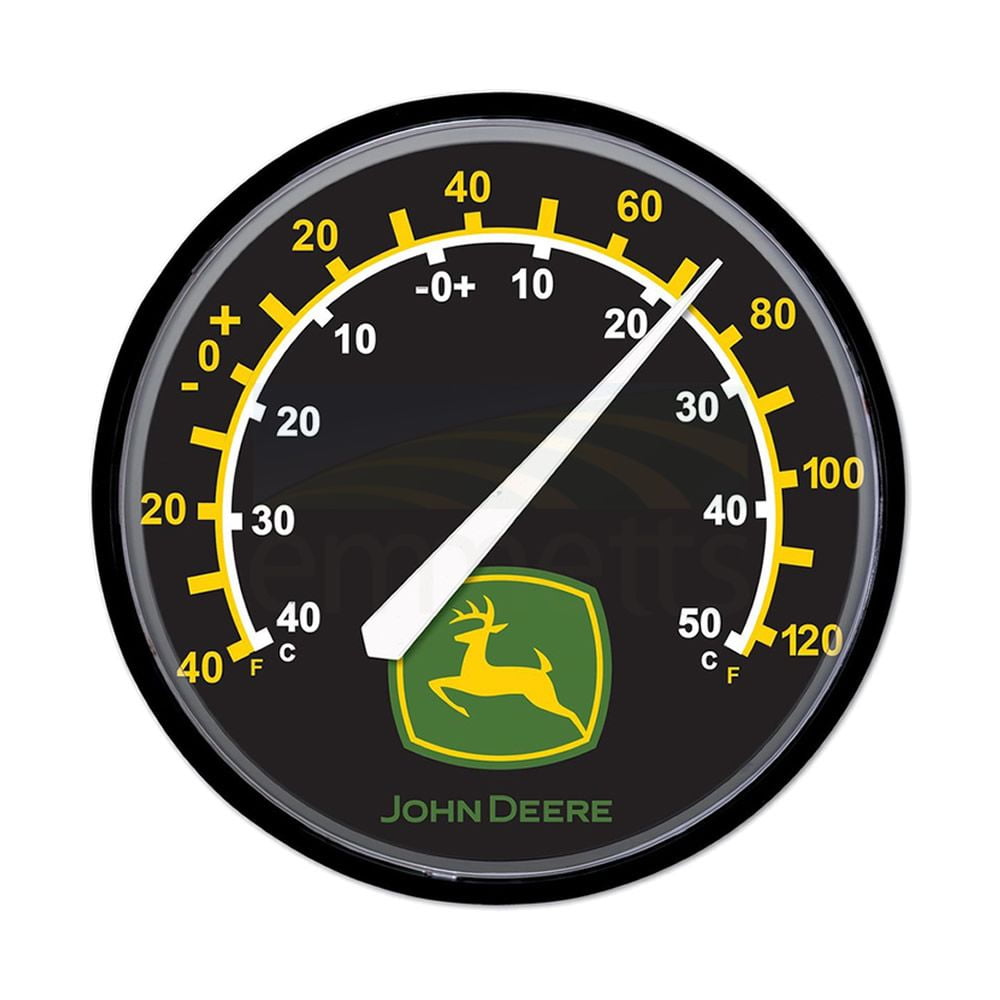 John Deere Round Thermometers 32.4CM Diameter