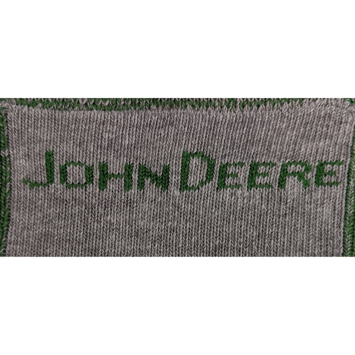 John Deere 4PK of Grey & Green Crew Work Socks Men's 8-12 JD90910GYCAU