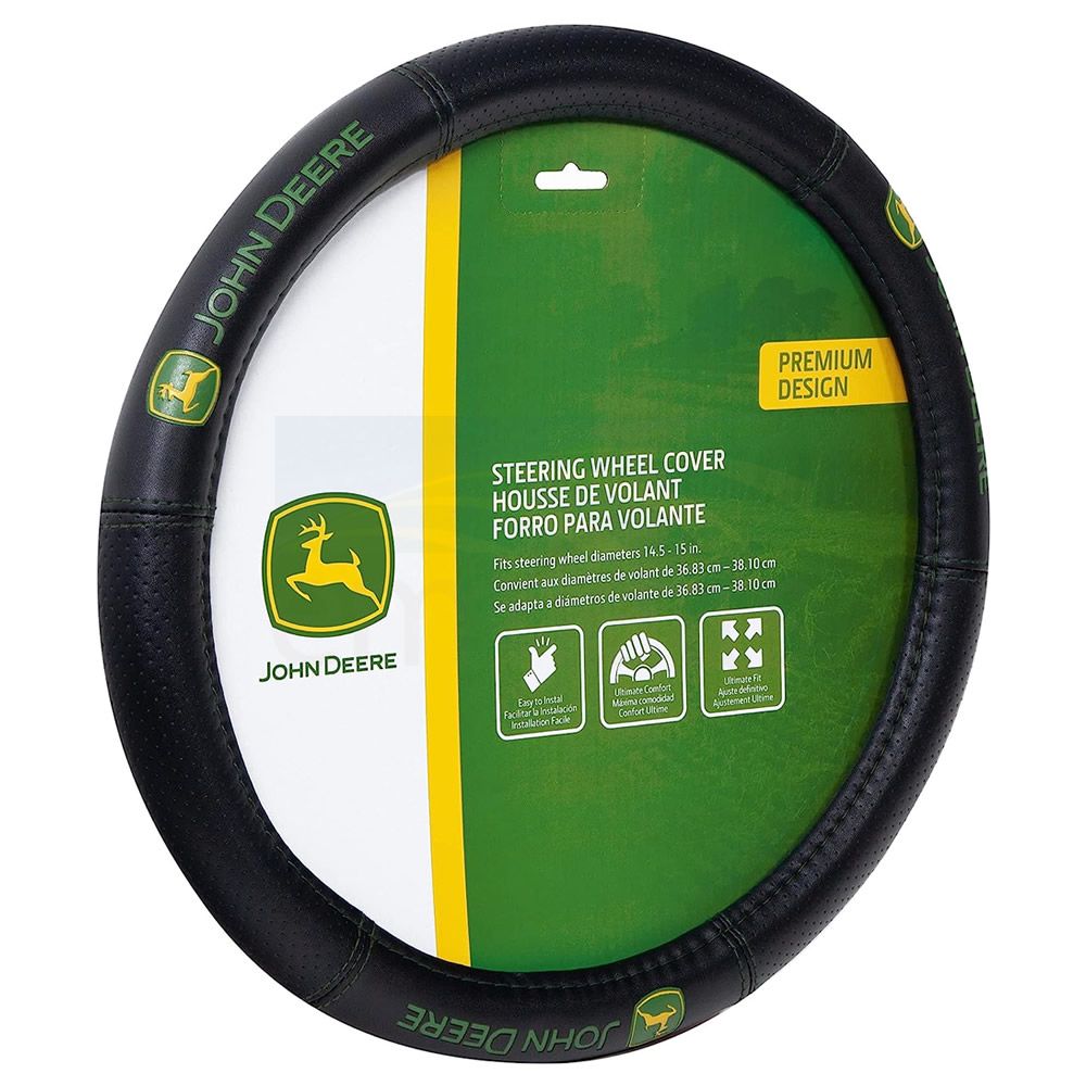 thumbnail image 2 of Plasticolor John Deere Seat Cover – Premium 3-Piece Sideless With Cargo Pocket, Embroidery Logo 2 of 9