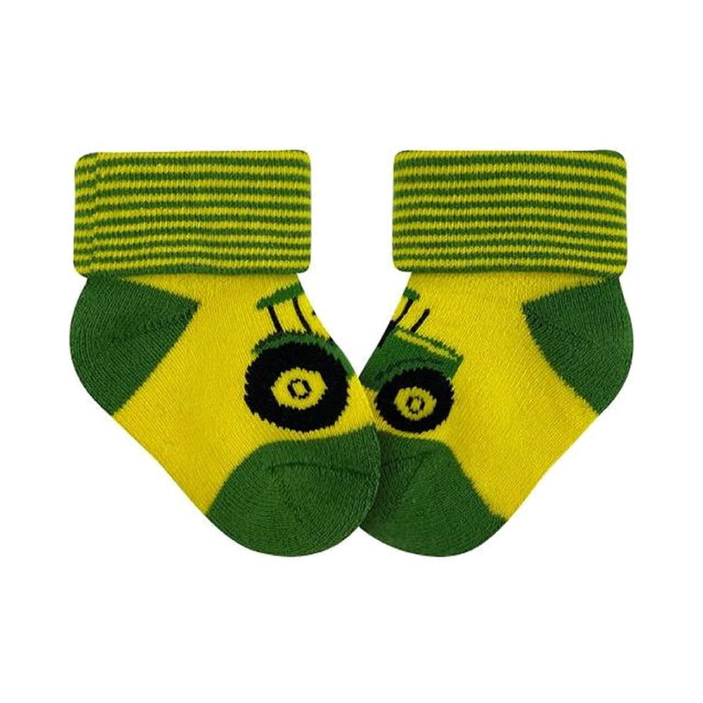 John Deere Yellow & Green Tractor Cuff Booties MCPB0JD73606 Emmetts Shop