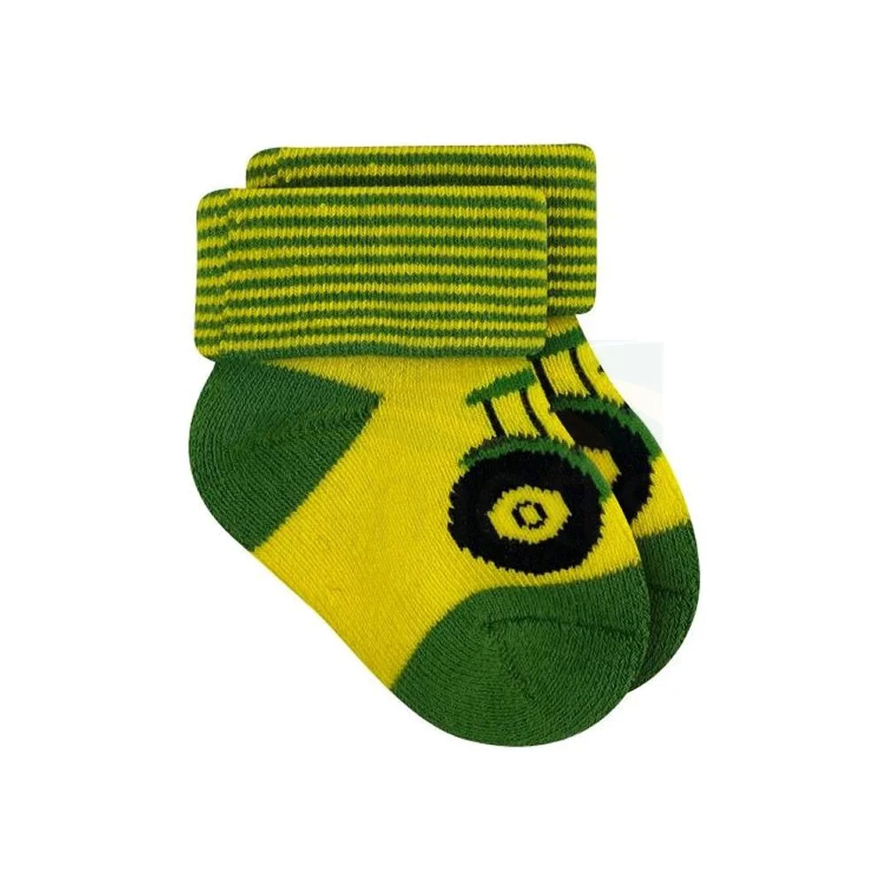 John Deere Yellow & Green Tractor Cuff Booties MCPB0JD73606