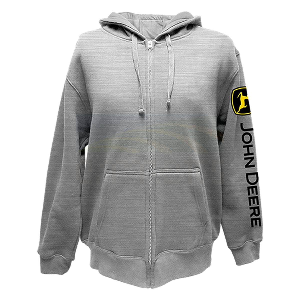 John Deere Men s Zip Fleece Hoodie 13031942 Emmetts Shop
