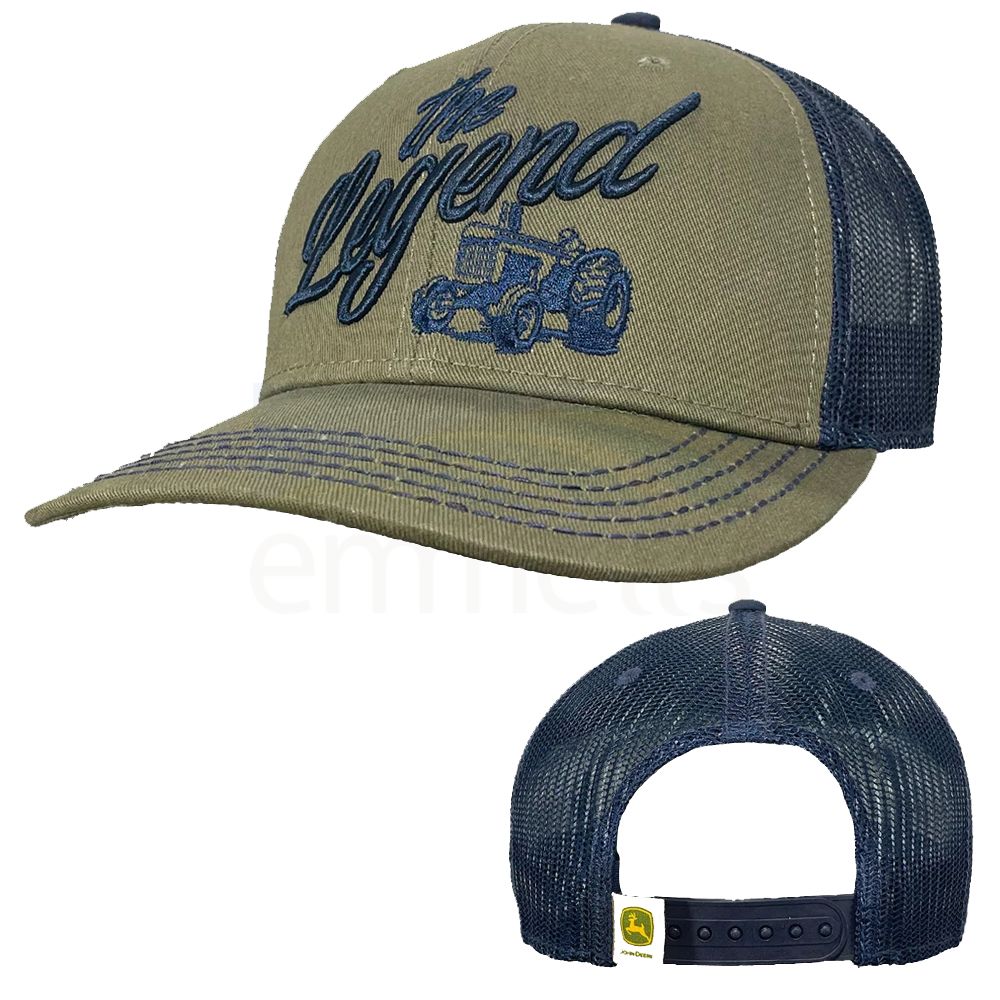 John Deere Olive & Navy The Legend Cap D13080944OL00