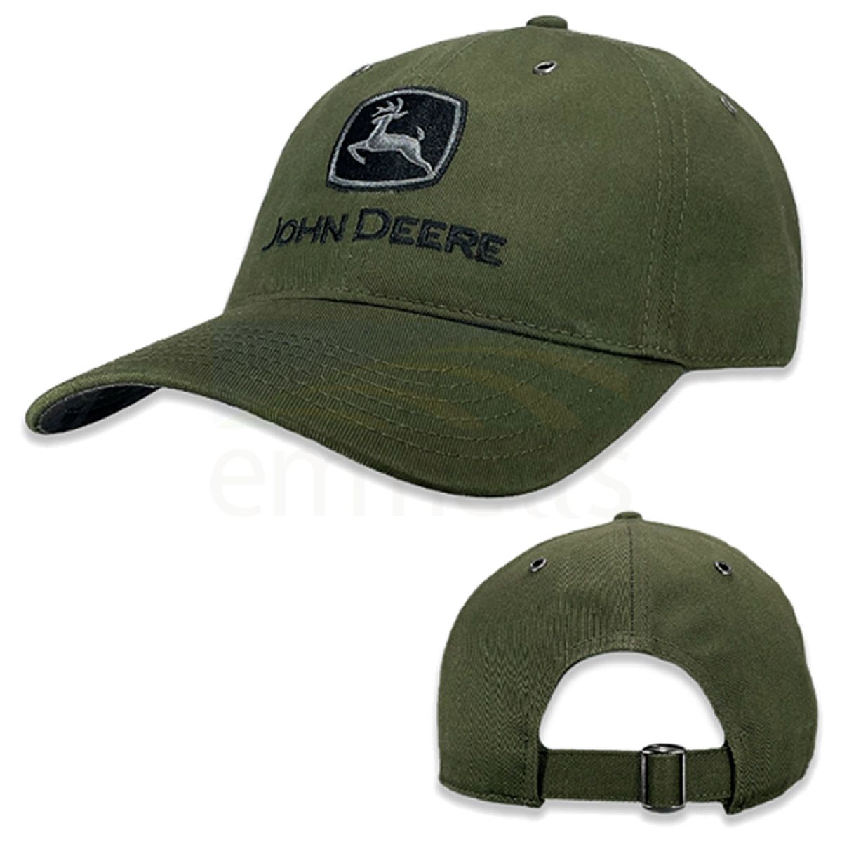 John Deere Olive Twill Baseball Cap J13G-05EW-JDR-YLN