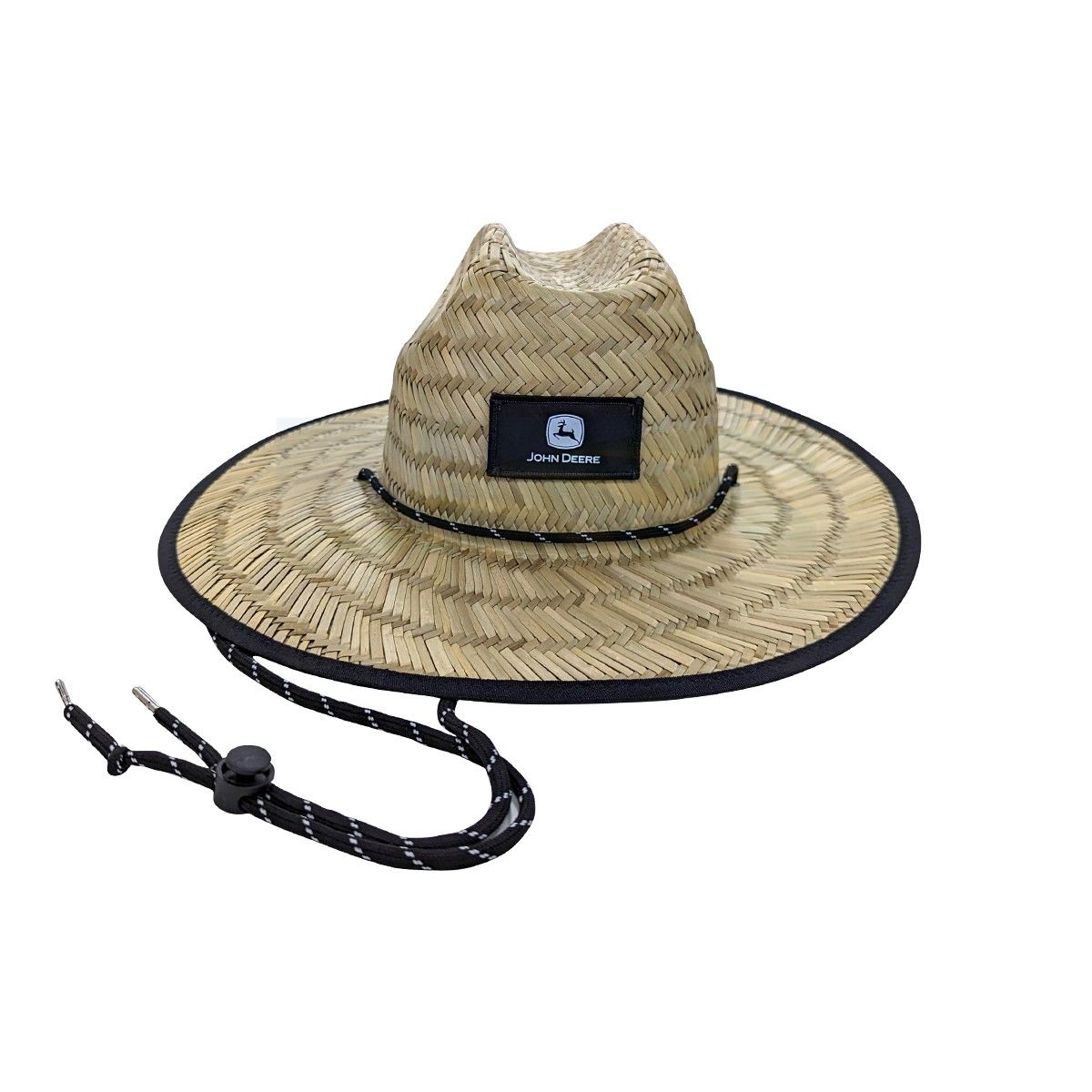 John Deere Wide Brim Straw Hat JOH804