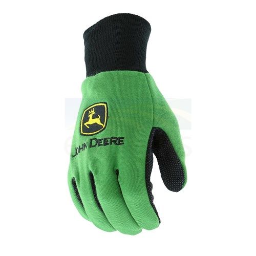 John Deere Men's Green Light Duty Cotton Gloves JD00002