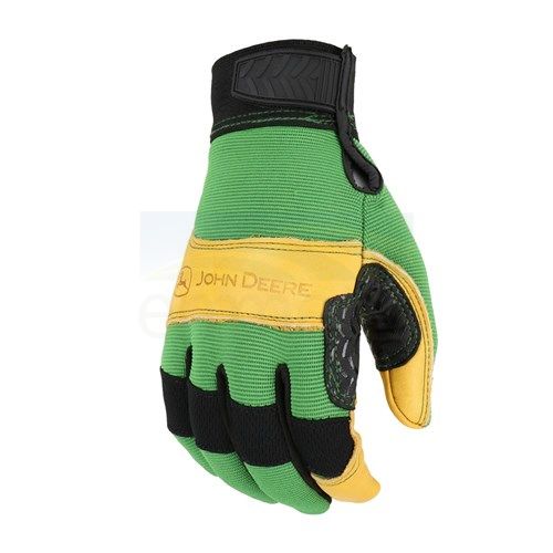 John Deere Men's Green & Yellow HeavyDuty Gloves JD00009 Emmetts Shop