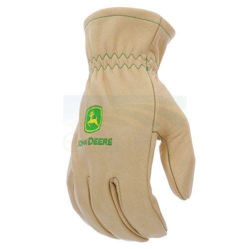 John Deere Men's Grain Leather Driver Gloves JD84013