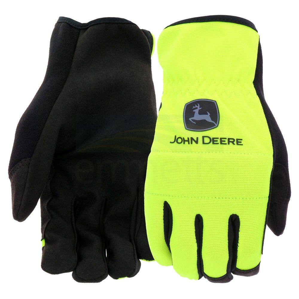 John Deere Men's Hi-Vis Yellow General Gloves JD86018