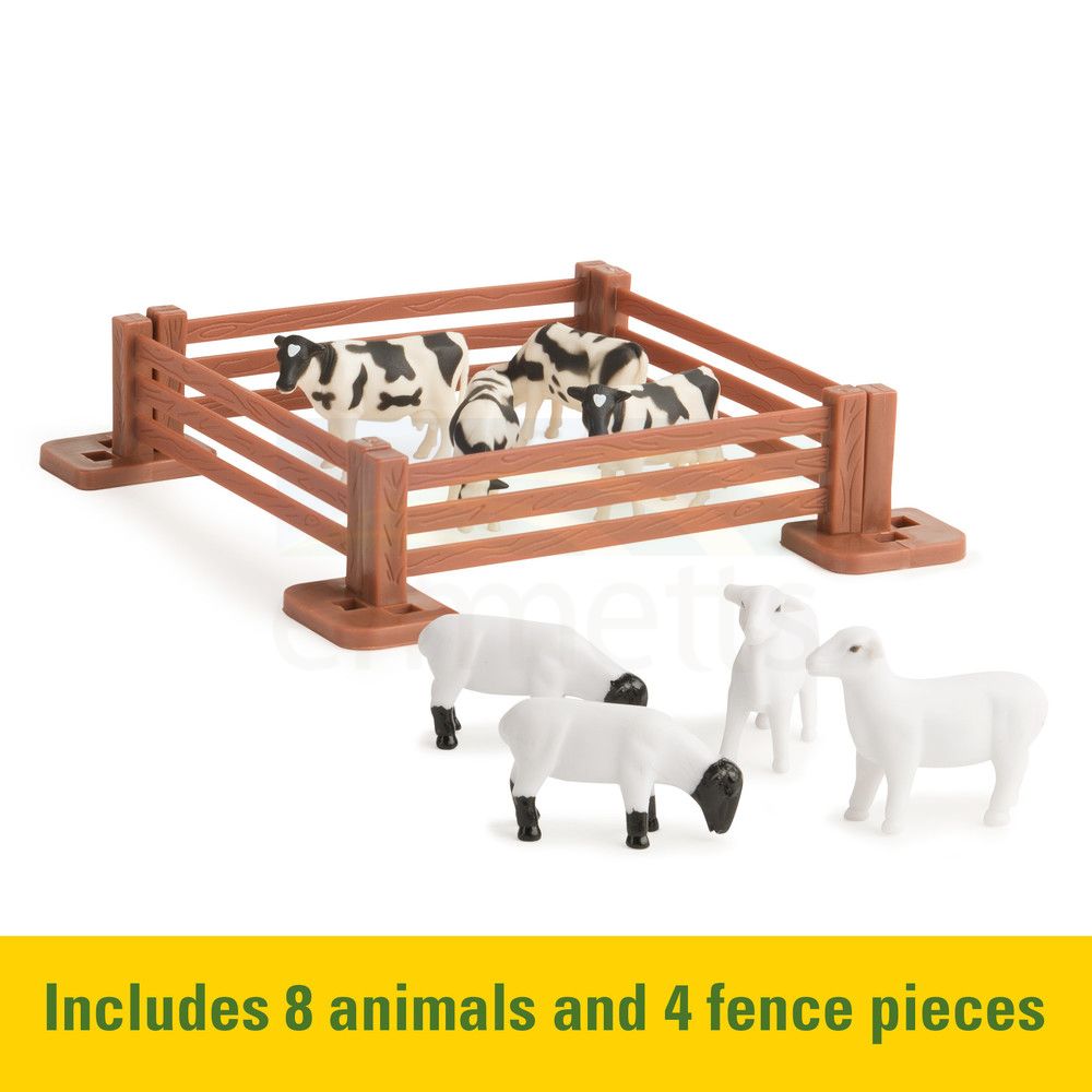 John Deere Carry Case Value Set with 7cm-10cm Vehicles 35747