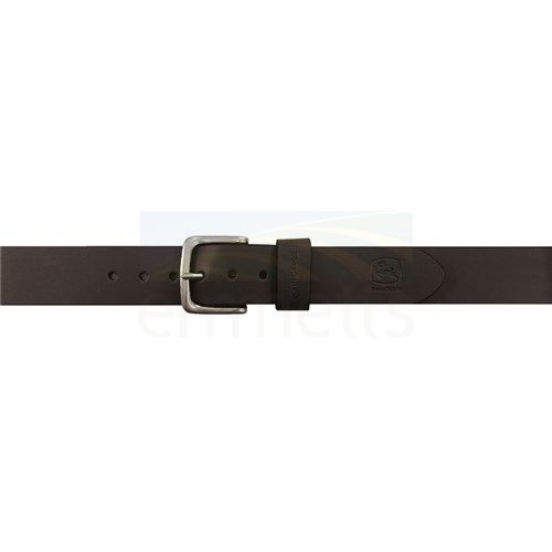 John Deere Belt 38mm Oil Tan Bridle Leather with Dull Nickel Finish Buckle 4508500
