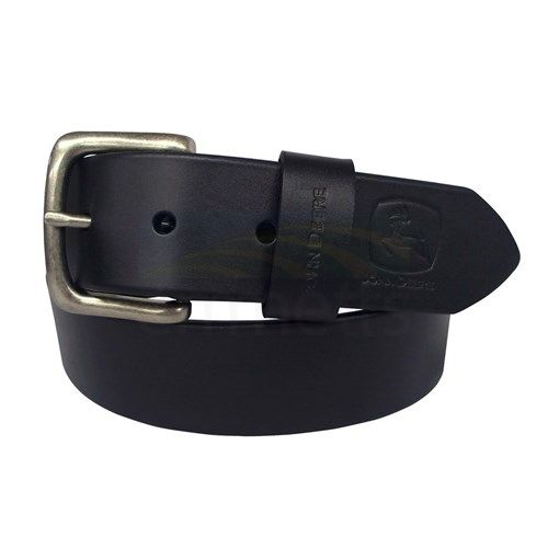 John Deere Belt 38mm Oil Tan Bridle Leather with Dull Nickel Finish Buckle 4508500