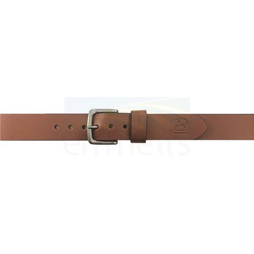 John Deere Belt 38mm Oil Tan Bridle Leather with Dull Nickel Finish Buckle 4508500