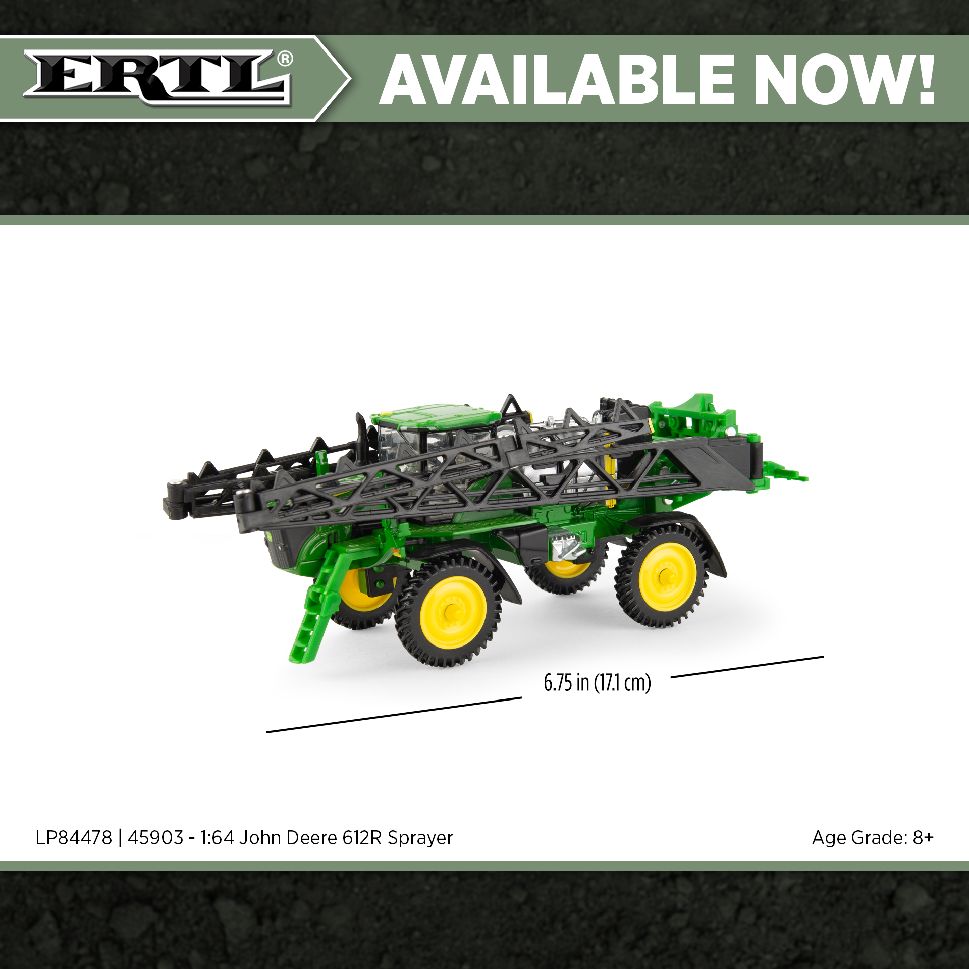 1:64 John Deere 612R Sprayer 45903