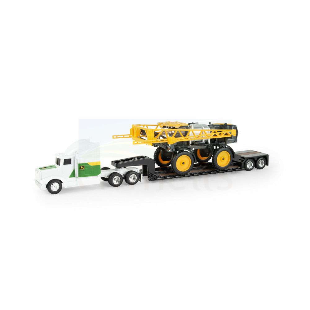 1:64 Hagie STS12 with Semi-Truck and Lowboy Trailer 45928