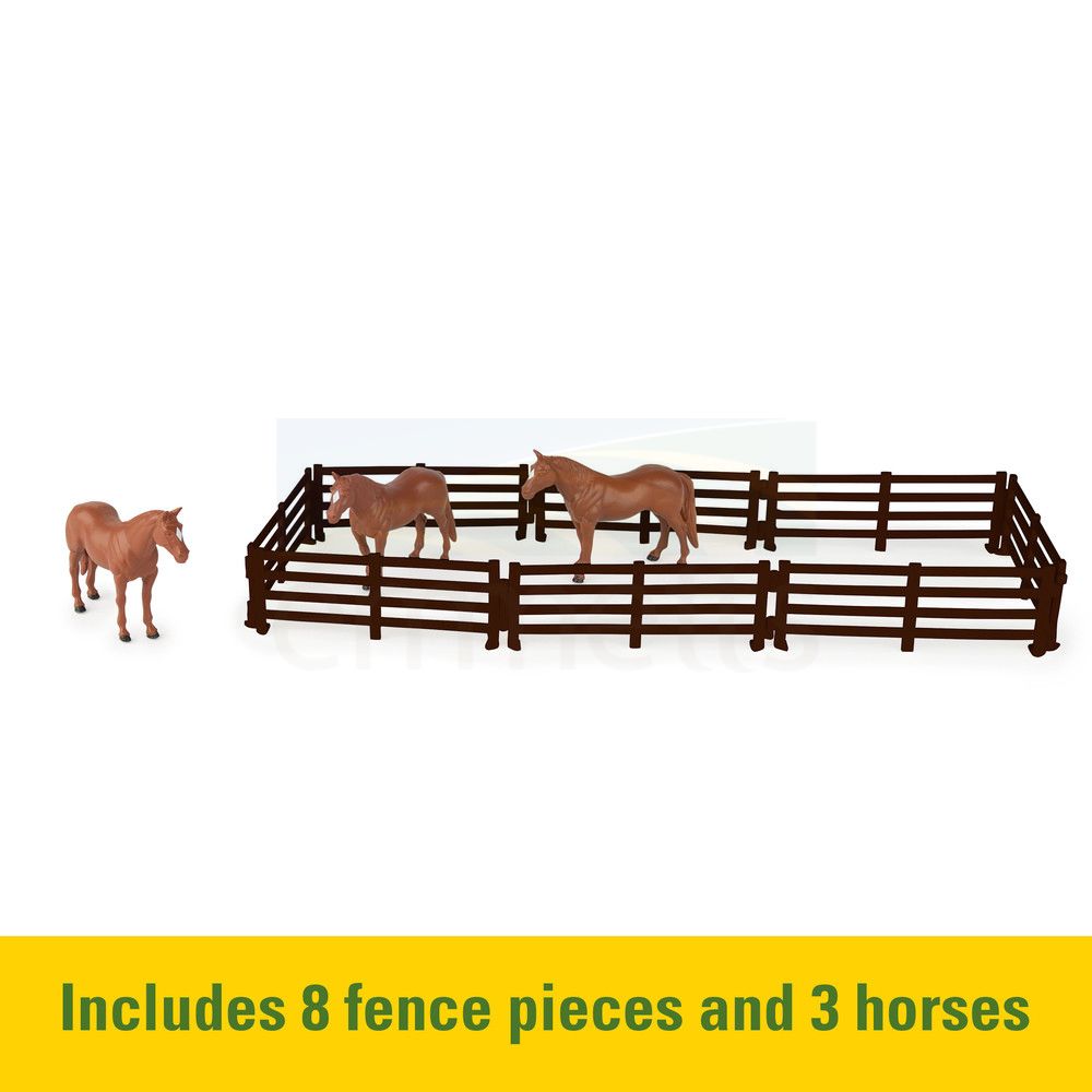 1:32 John Deere Hobby Set with Pickup Truck, Horse Trailer, Gator & Skid Steer 47247