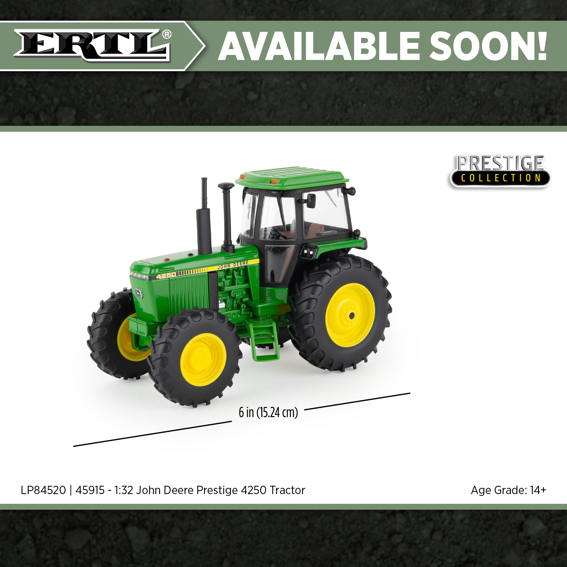 1:32 John Deere 4250 Tractor with Singles 45915