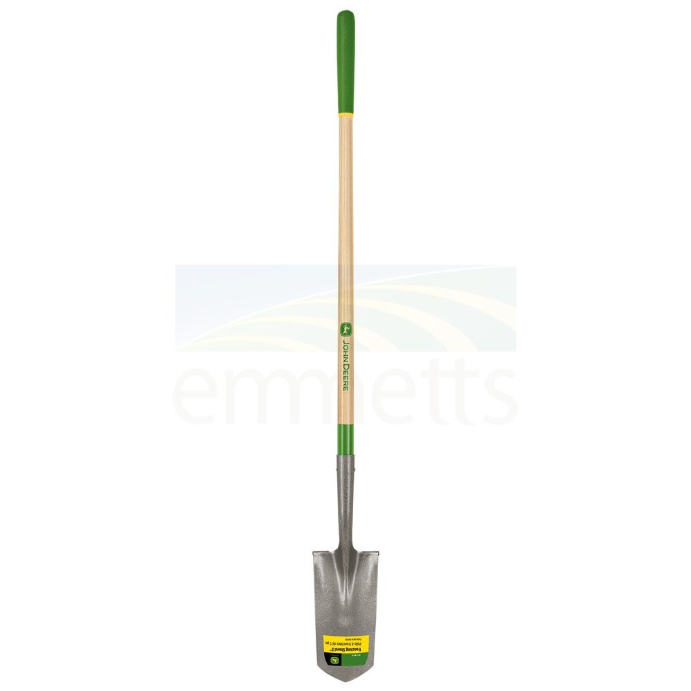 John Deere Trenching Shovel with 122cm Ash Handle, Cushion Grip, Rolled Steps & 12.7cm Blade TRS-5-RBA-JD