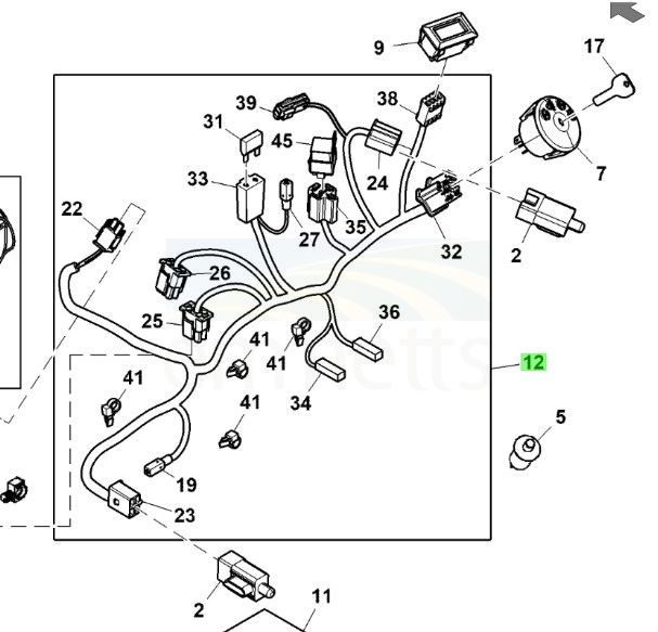 Main Chassis Wiring Harness GY22234
