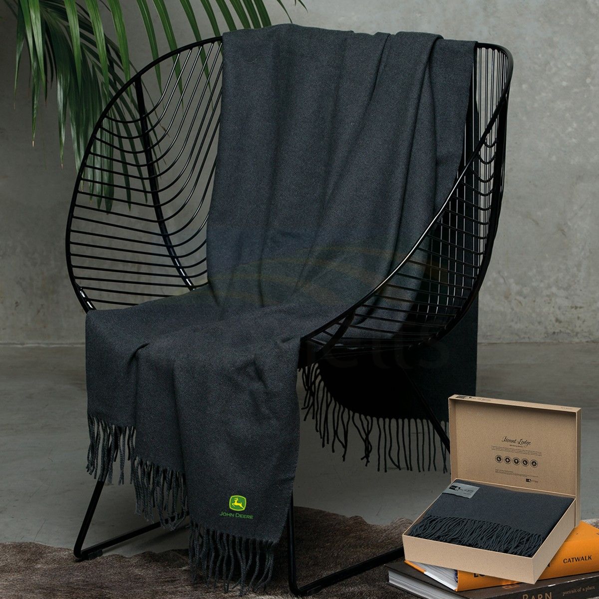John Deere Australian Mount Lodge Merino Wool Blanket by Po 'di fame JOH760