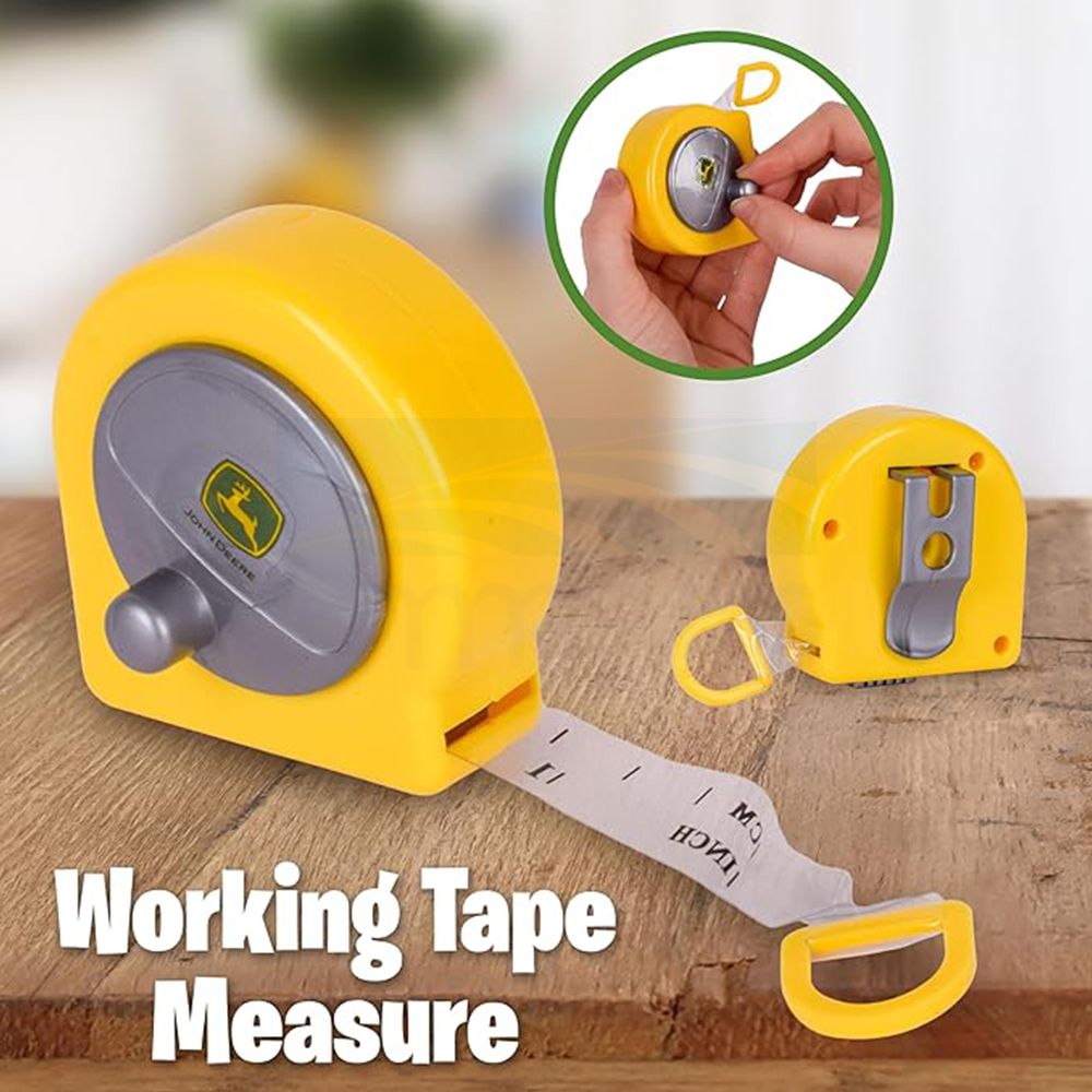 John Deere 18 Piece Deluxe Toolbox with Tools 320974