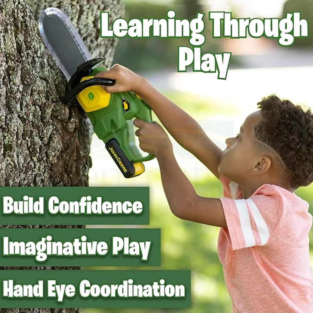 John Deere Motorised Chainsaw with Removable "Battery Pack" 470681