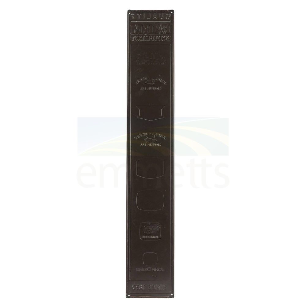John Deere Vertical Logo Evolution Embossed Metal Sign (76.2cm x 12.7cm) 90158866-S
