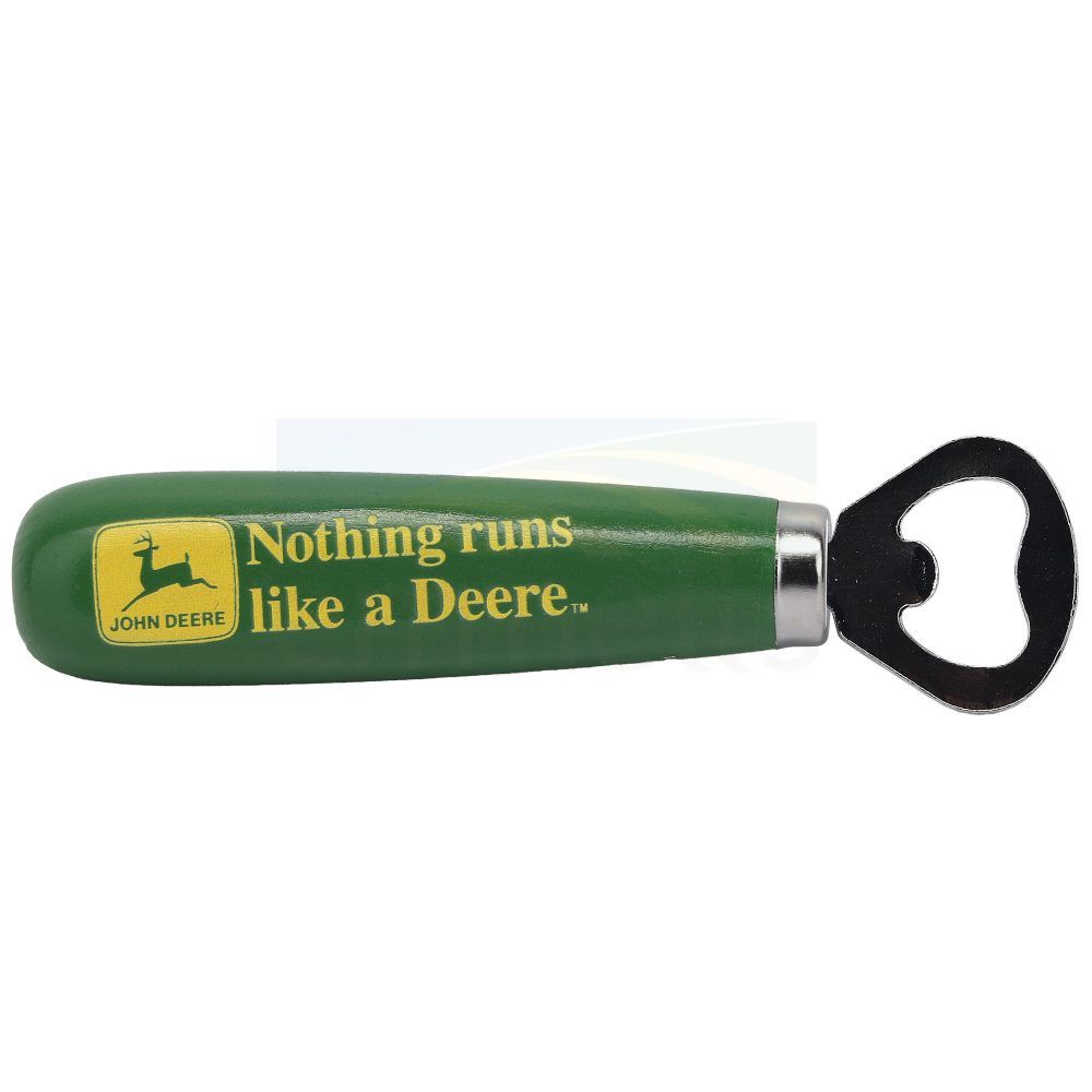 John Deere Nothing Runs Like A Deere Wooden Bottle Opener 90176891-S
