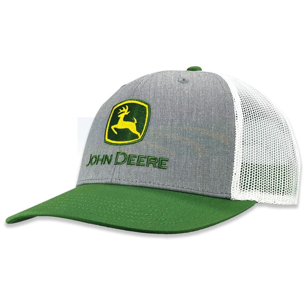 John Deere Kids & Adult Green Grey White Mesh Trucker Cap JY3C-0BJX-JDR-LPB J3BL-0BJX-JDR-0C5