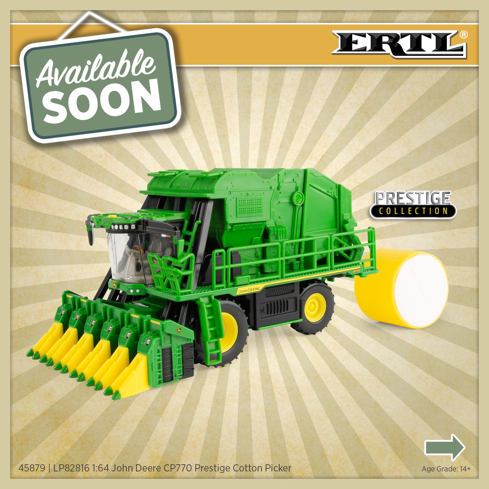 1:64 John Deere CP770 Cotton Picker 45879