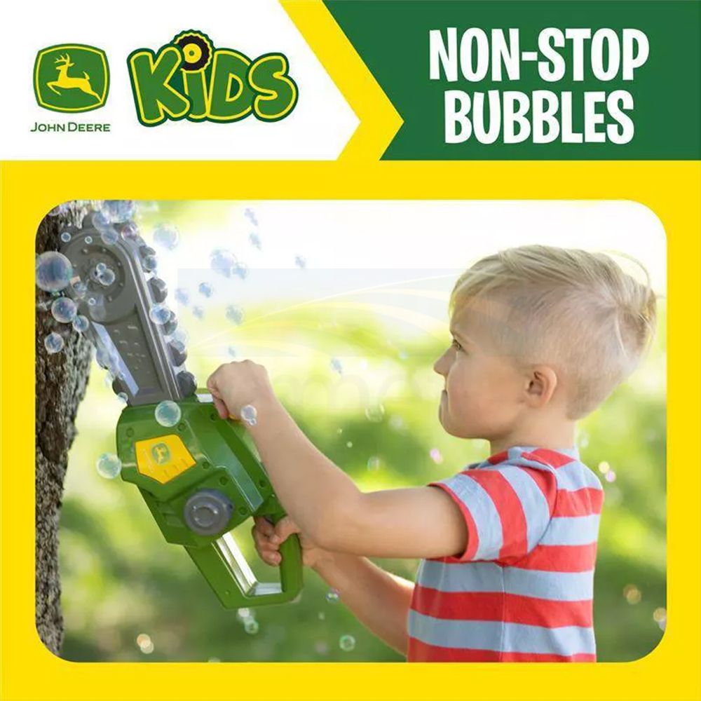 John Deere Motorised Bubble and Fun Chainsaw 470627