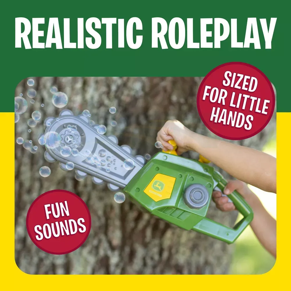 John Deere Motorised Bubble and Fun Chainsaw 470627