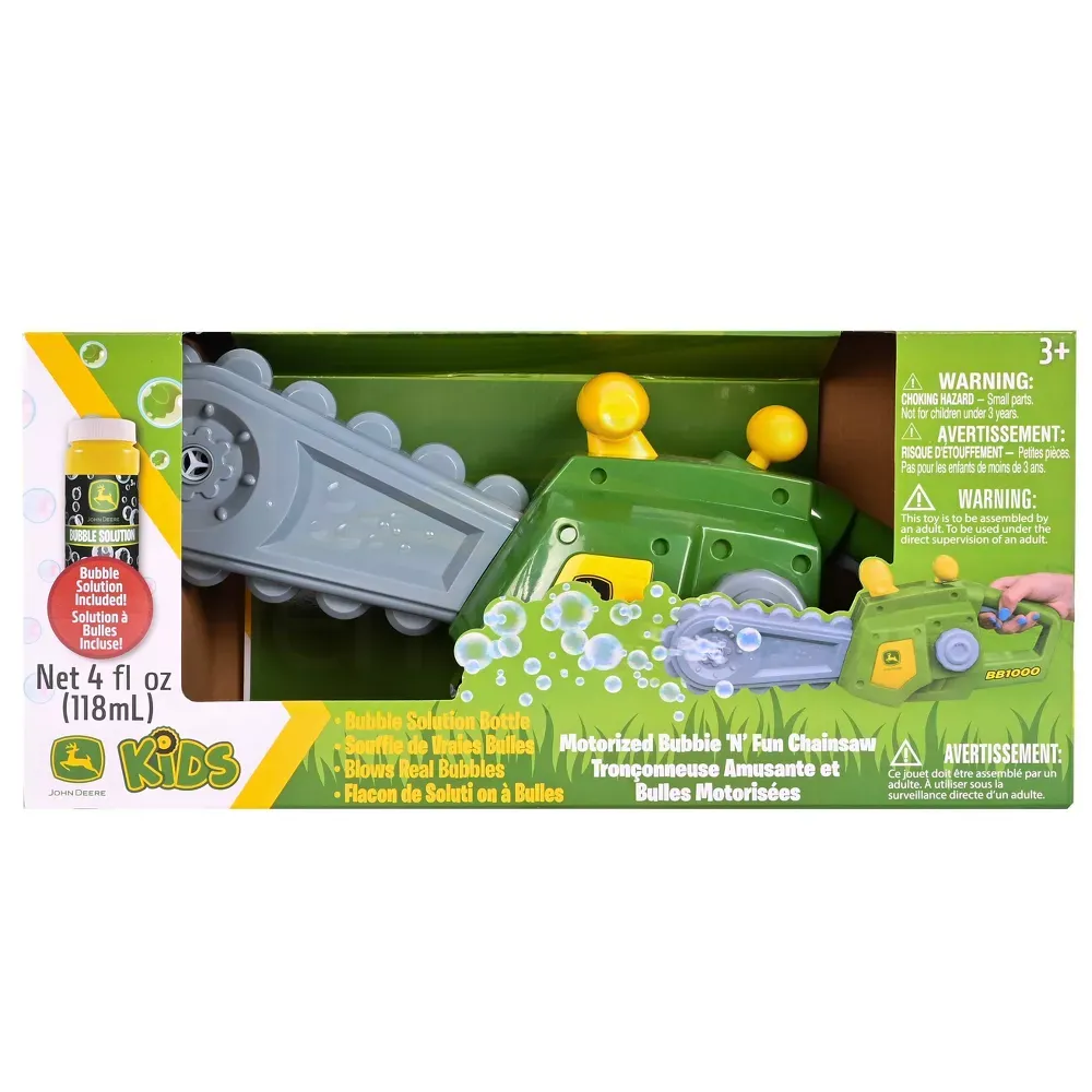 John Deere Motorised Bubble and Fun Chainsaw 470627