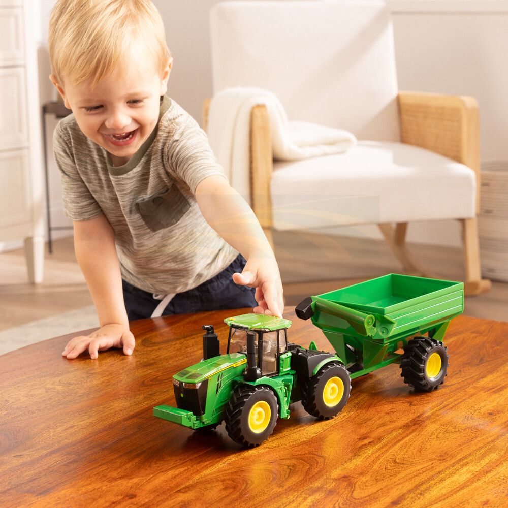 1:32 John Deere 9R Tractor with Grain Cart 47685