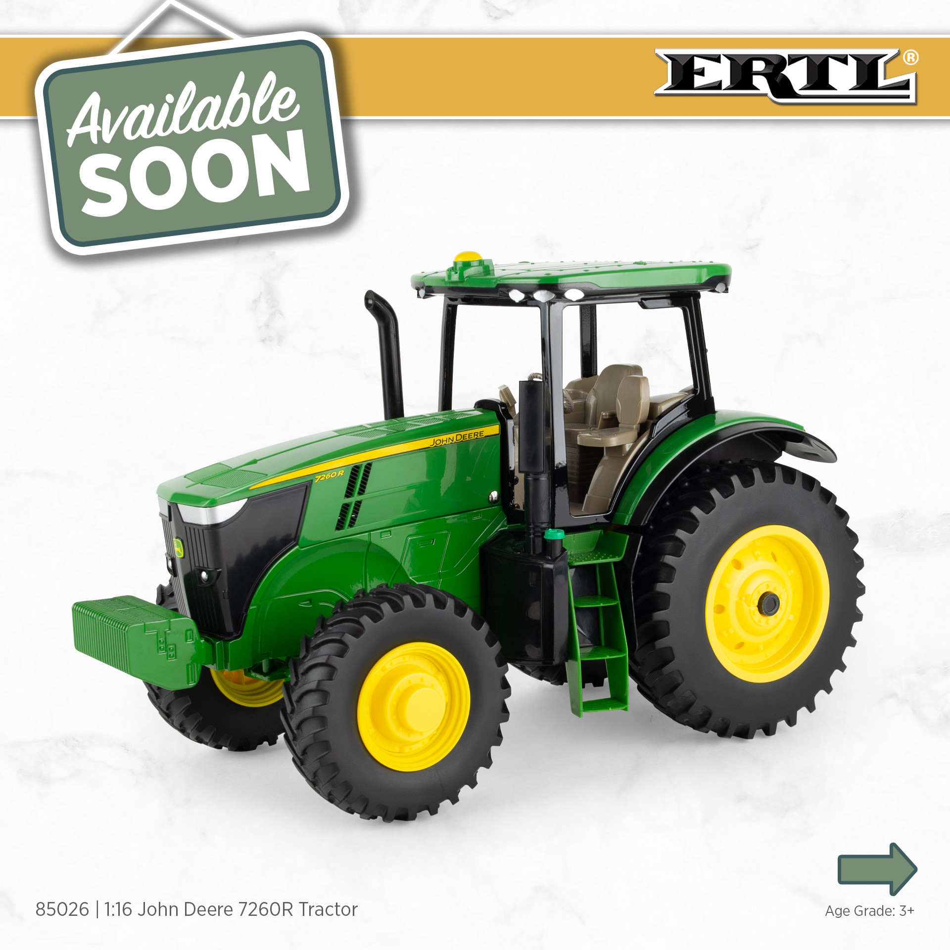 1:16 John Deere 7260R Tractor 85026