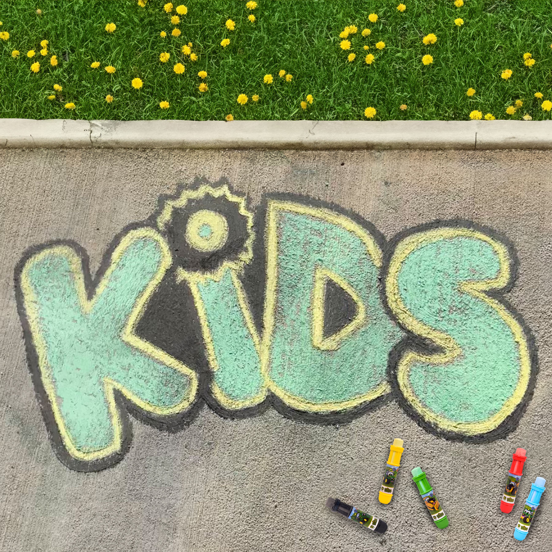 John Deere Chalk Holders with Chalk 5PK 470304