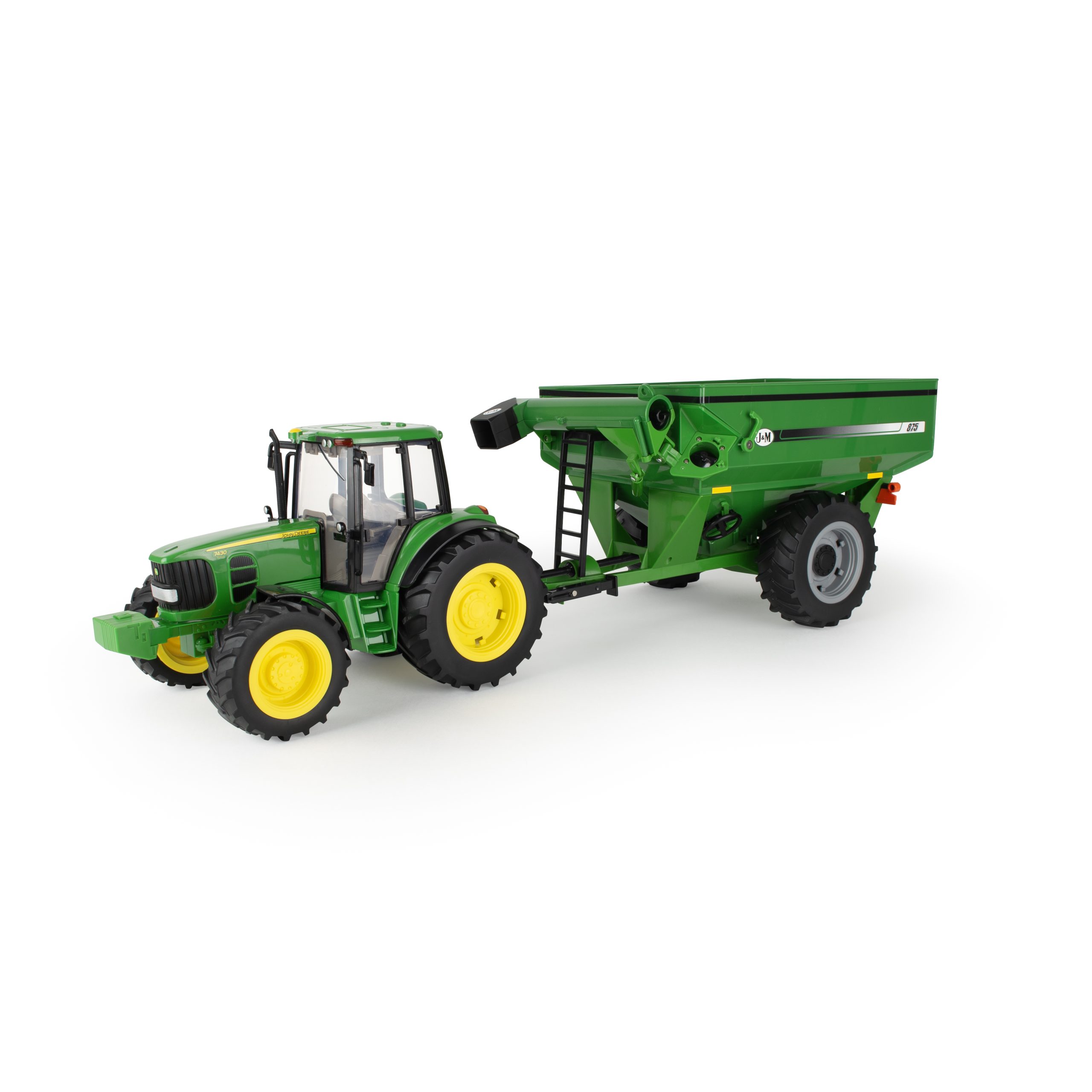 1:16 Big Farm John Deere 7430 Tractor with J&M Grain Cart 47681