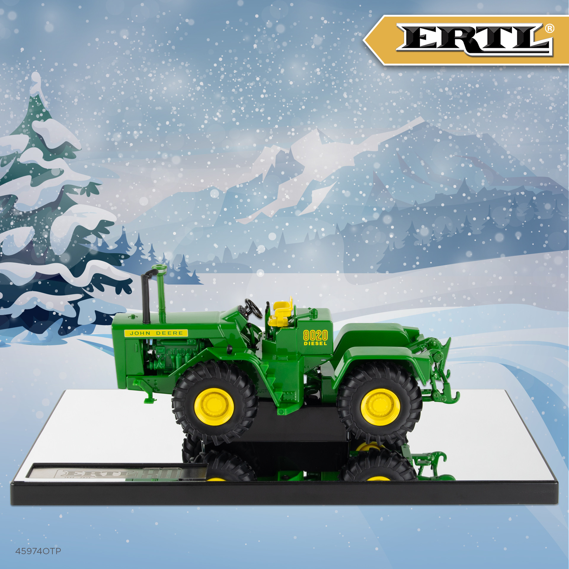 1:32 John Deere 8020 Tractor, ERTL 80th Prestige 45974OTP