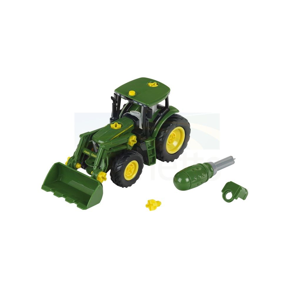 1:24 John Deere 6215R Buildable Tractor With Front Loader & Weights 3945