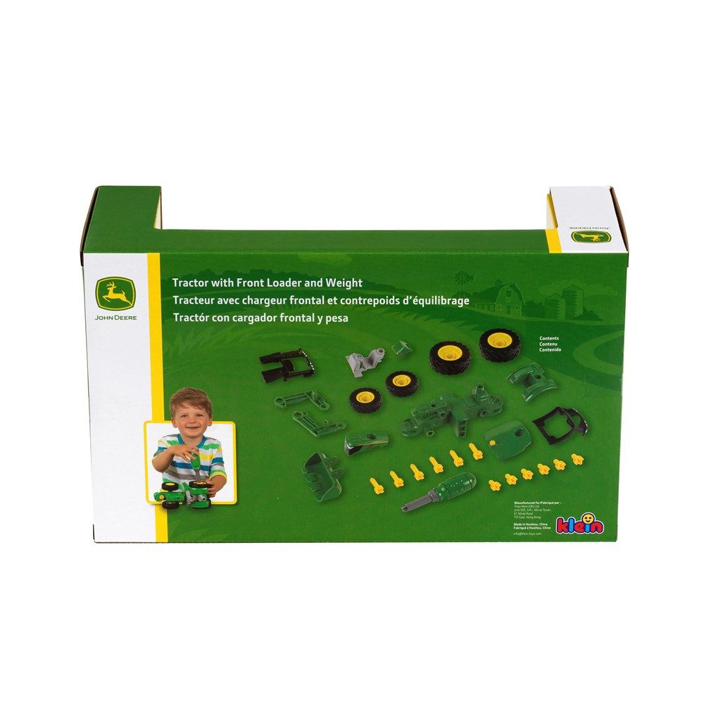 1:24 John Deere 6215R Buildable Tractor With Front Loader & Weights 3945